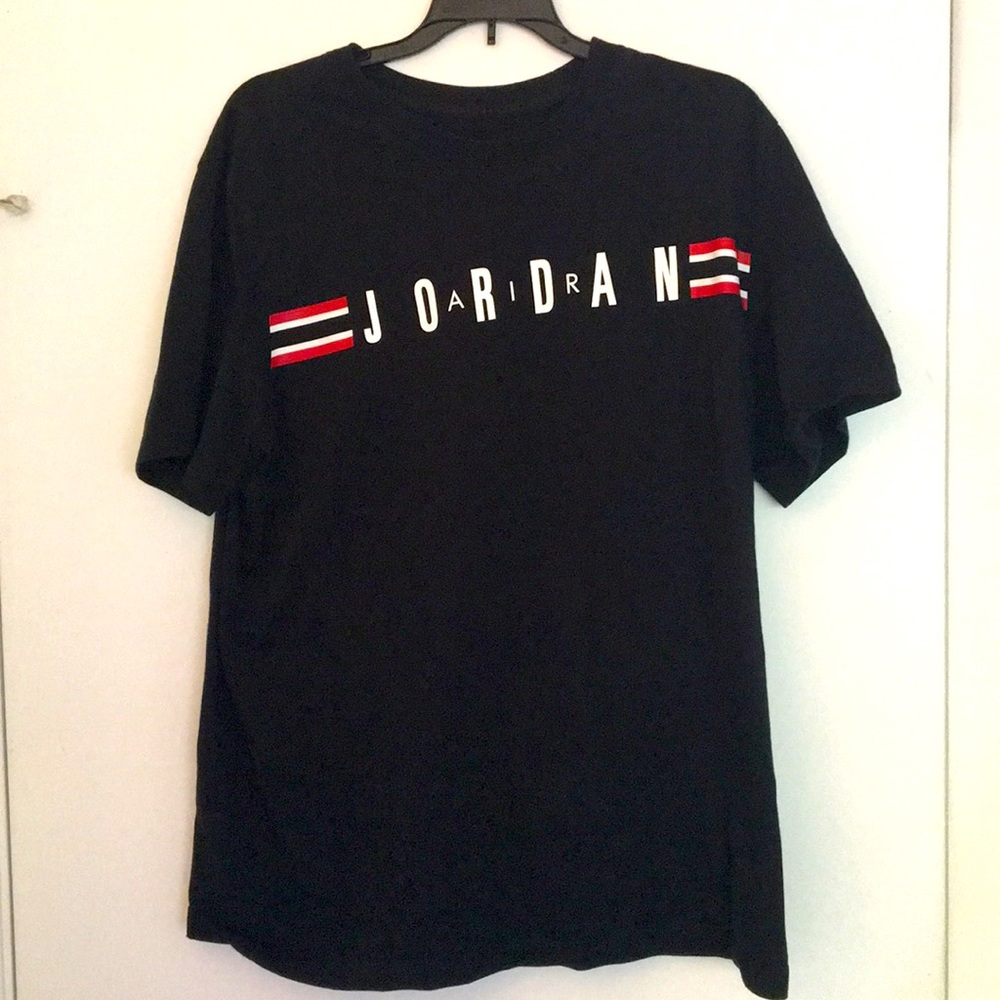 Air Jordan black tee shirt